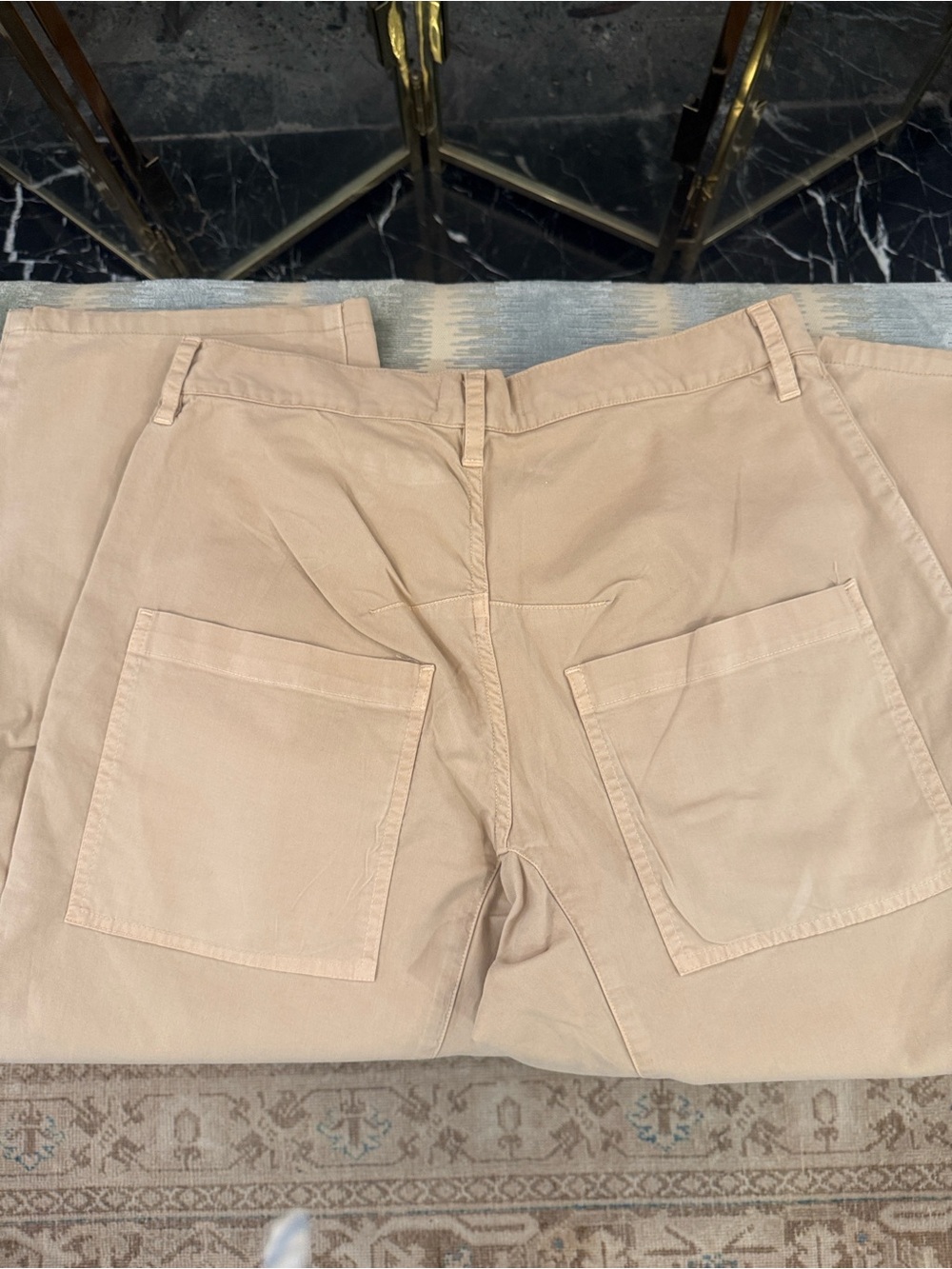 Nili Lotan Cotton Shon Pant in Rock Khaki - Picture 12 of 16